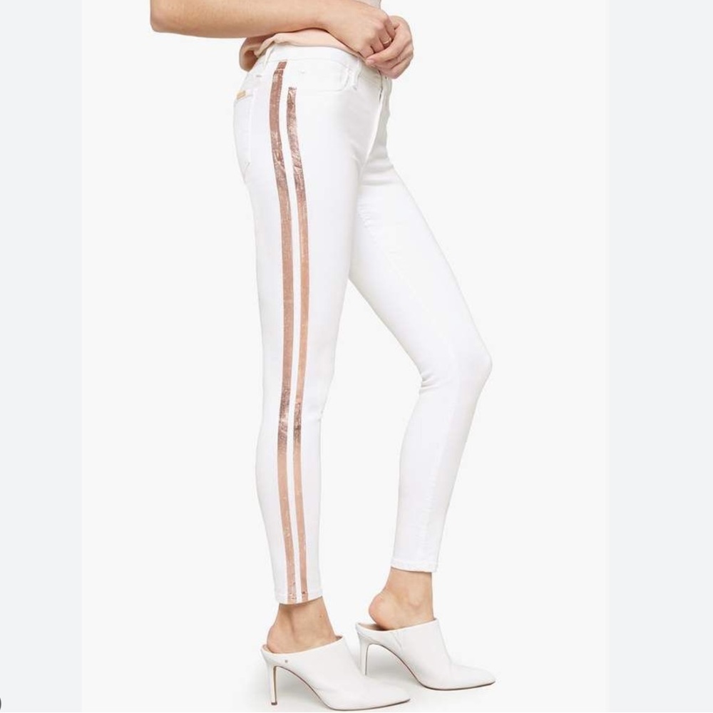 Joe’s Jeans The Icon Mid Rise Skinny Ankle Jeans White Gold Size 29 NWTS